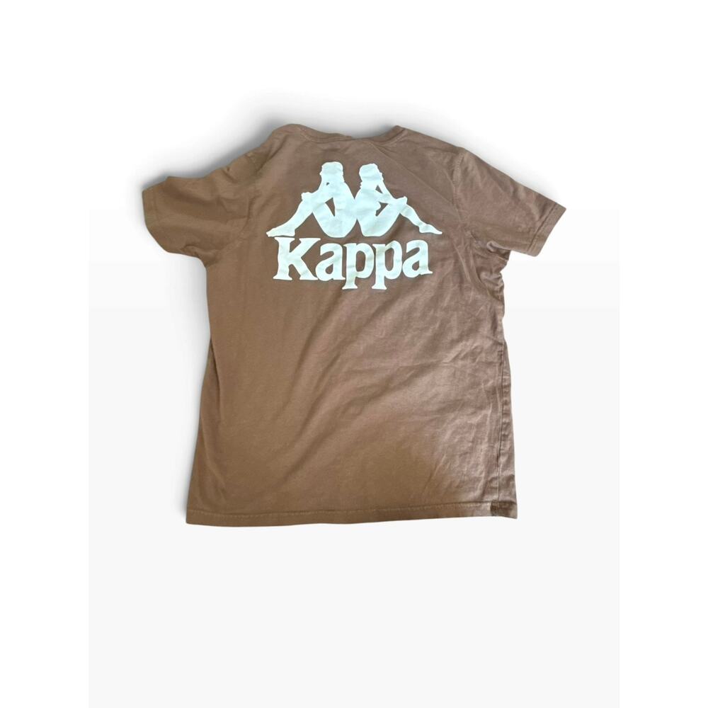 Kappa Brown Logo Graphic Short Sleeve T-Shirt Size Small